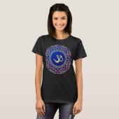 Jeweled Blue Om T-Shirt (Voorkant volledig)