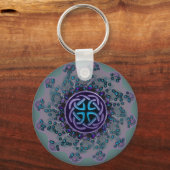 Jeweled Celtic Fractal Mandala Sleutelhanger (Voorkant)