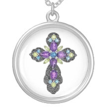 Jeweled Cross Ketting