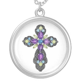 Jeweled Cross Ketting