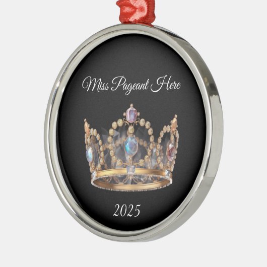 Jeweled Crown Christmas Ornament (Links)