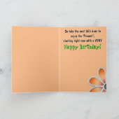 Jeweled Daisy #2 (Verjaardag Kaart) Kaart (Binnen)