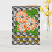 Jeweled Daisy #2 (Verjaardag Kaart) Kaart (Gele Bloem)