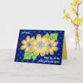 Jeweled Daisy (Verjaardag Kaart) Kaart (Gele Bloem)