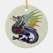 Jeweled Dragon Keramisch Ornament (Voorkant)