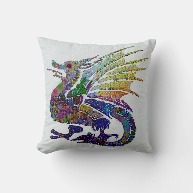 Jeweled Dragon Kussen (Voorkant)