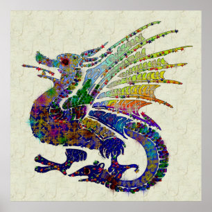 Jeweled Dragon Poster