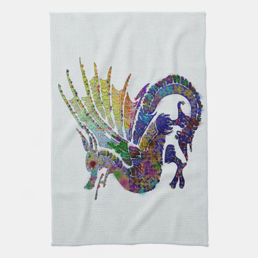 Jeweled Dragon Theedoek (Verticaal)