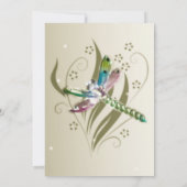 Jeweled Dragonfly Bridal Shower Invitation Kaart (Achterkant)