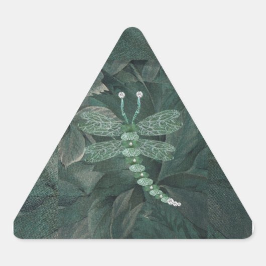 Jeweled Dragonfly Envelope Seal Sticker (Voorkant)