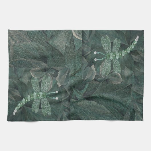 Jeweled Dragonfly Theedoek (Horizontaal)