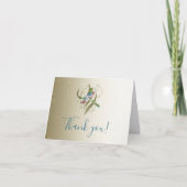 Jeweled Dragonfly Wedding Bedankt kaarten (Voorkant)