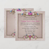 Jeweled Elegance Uitnodiging (Voorkant / Achterkant)