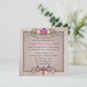 Jeweled Elegance Uitnodiging (Staand voorkant)