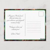 💜💛Jeweled Elegantie: Mardi Gras Splendor Briefkaart (Achterkant)