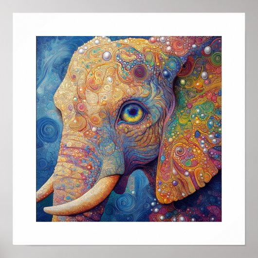 Jeweled Elephant Poster (Voorkant)