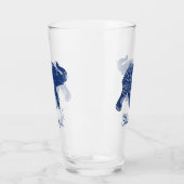 Jeweled Elephant Royal Blue Glas (Links)