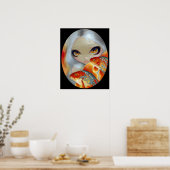 Jeweled Fish:  Silver and Gold ART PRINT goldfish (Keuken)