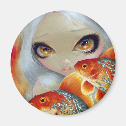 "Jeweled Fish: Silver en Gold" Magneet (Voorkant)