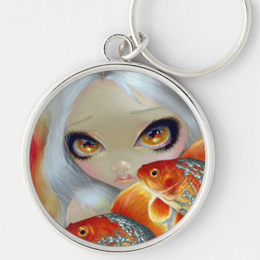 "Jeweled Fish: Silver en Gold" Sleutelhanger (Voorkant)