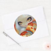 "Jeweled Fish: Silver en Gold" Sticker (Envelop)
