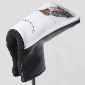 Jeweled Hummingbird Serenade, op maat Golfheadcover (3/4 voorkant)