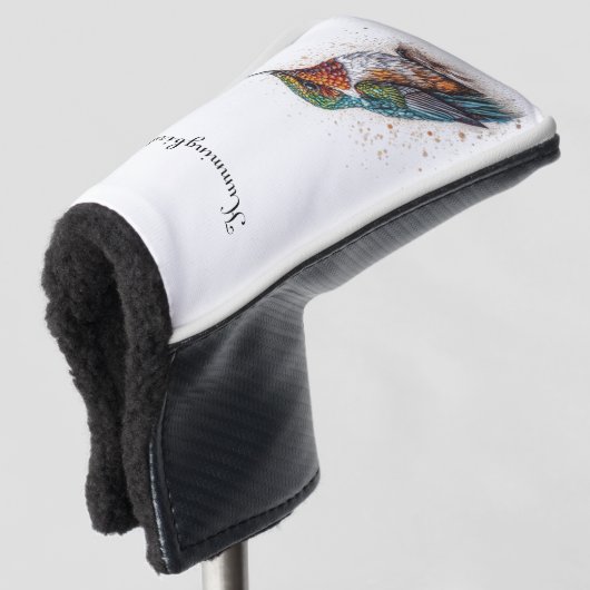 Jeweled Hummingbird Serenade, op maat Golfheadcover (3/4 voorkant)