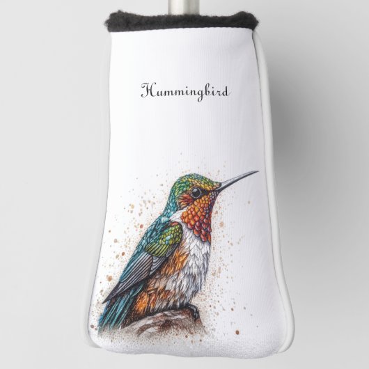Jeweled Hummingbird Serenade, op maat Golfheadcover (Draai 90)