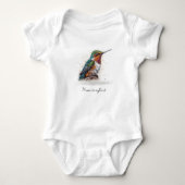 Jeweled Hummingbird Serenade, op maat Romper (Voorkant)