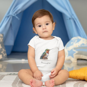 Jeweled Hummingbird Serenade, op maat Romper