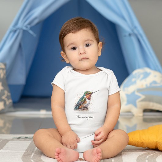 Jeweled Hummingbird Serenade, op maat Romper