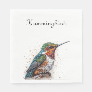 Jeweled Hummingbird Serenade, op maat Servet