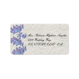 Jeweled Lavender Leaves Wedding Etiket