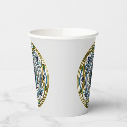 Jeweled Mandala Papieren Bekers (Links)