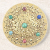Jeweled Medallion Zandsteen Onderzetter (Voorkant)