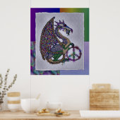 Jeweled Peace Dragon Poster (Keuken)