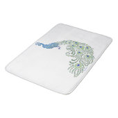 Jeweled Peacock Badmat (Gekanteld)