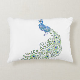 Jeweled Peacock Decoratief Kussen