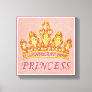 Jeweled Princess Crown door Chariklia Zaris Canvas Afdruk
