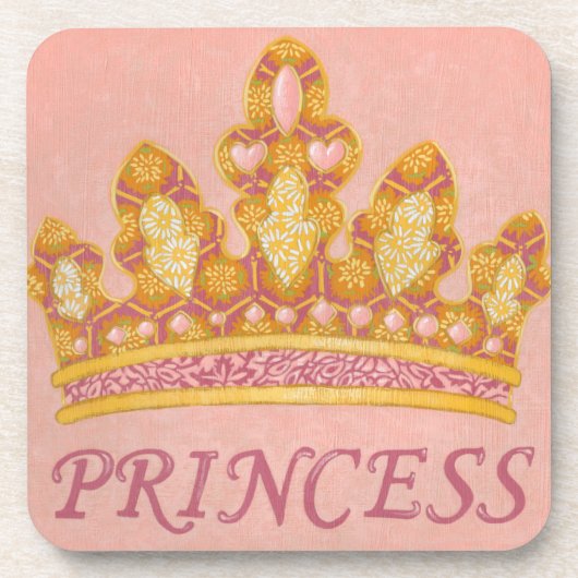 Jeweled Princess Crown door Chariklia Zaris Drankjes Onderzetter (Voorkant)