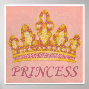 Jeweled Princess Crown door Chariklia Zaris Poster