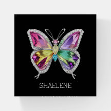 Jeweled Rainbow Crystal Butterfly
