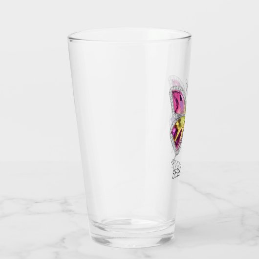 Jeweled Rainbow Crystal Butterfly Glas (Rechts)