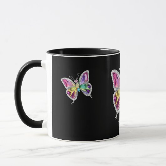 Jeweled Rainbow Crystal Butterfly Mok (Links)