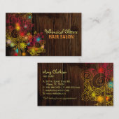 Jeweled Spiral Trees Hair Stylist Visitekaartje (Voorkant / Achterkant)