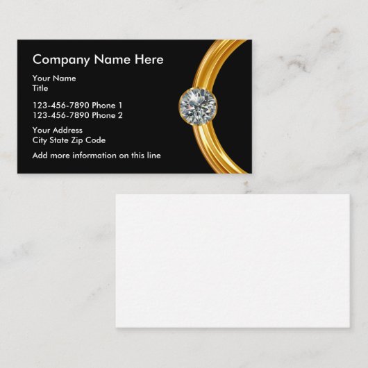Jeweler Design Visitekaartje (Voorkant / Achterkant)