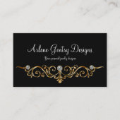Jeweler Elegant Faux Bling Visitekaartjes (Voorkant)