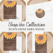 Jeweler's Sunflower Barn Wood Ronde Sticker