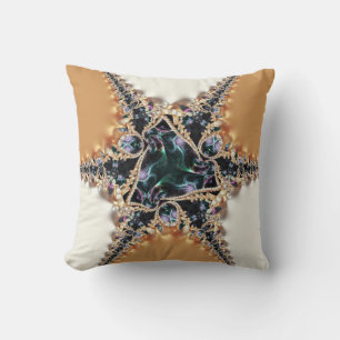 Jewelia Fractal Satijn Twist Kussen