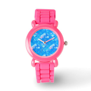 jewelier met blauwe harten horloge
